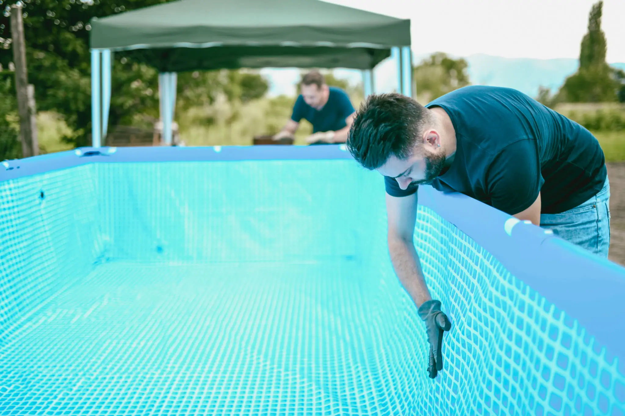 Installing a large outdoor pool